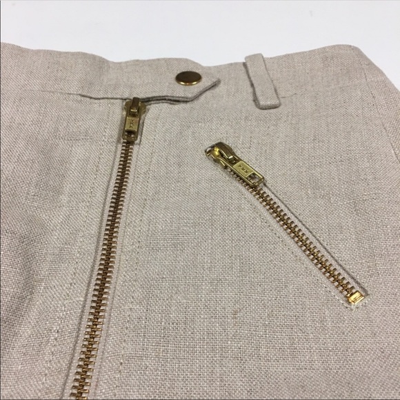 JCrew Linen Zippered Skirt - Picture 5 of 8